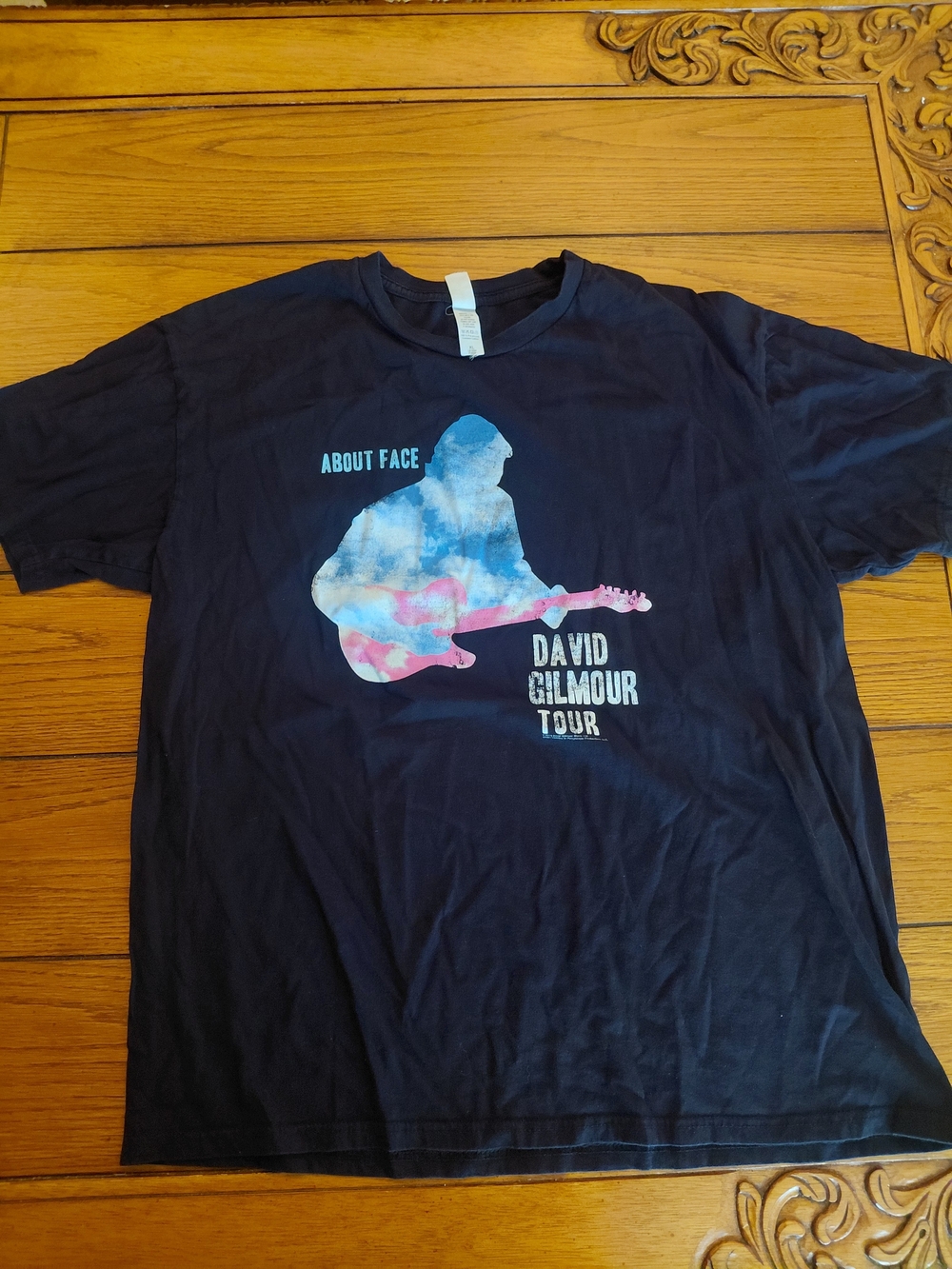 Lane Seven David Gilmour Tour Graphic Print T-Shirt Mens XL Black Crew Neck